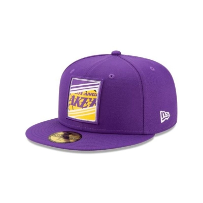 Los Angeles Lakers Gorra | New Era NBA Crop 59fifty Fitted Cap Mexico - Morados